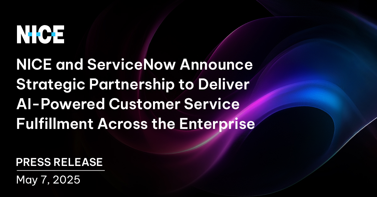 NICE and ServiceNow AI CX partnership